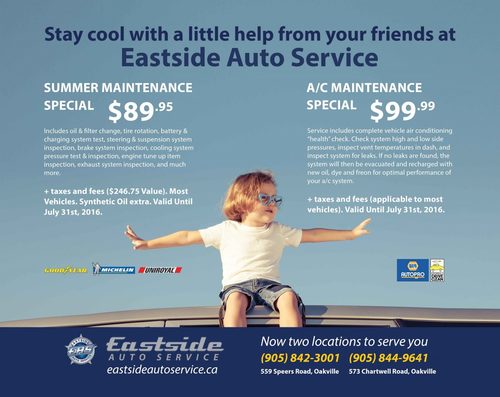  A/C and Summer Maintainence Specials Banner
